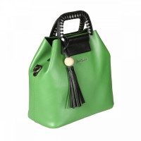 Женская сумка Sergio Belotti 306 apple green/black. Цвет: зеленый