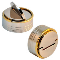 Магнетик D41 никель-золото (РБ). Цвет корпуса: серебро