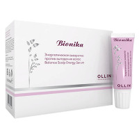 Сыворотка энергетическая против выпадения волос Ollin Professional BioNika. 10 шт х 15 мл.