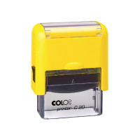 Colop Printer C20 Compact NEW с неокрашенной подушкой. От 50 шт. Цвет корпуса: желтый