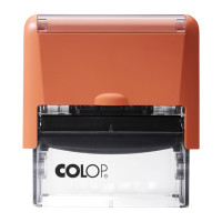 Colop Printer C50 Compact NEW с подушкой ФИОЛЕТОВОГО цвета. Цвет корпуса: оранжевый