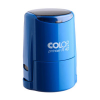 Colop Printer R40 Cover с подушкой ЧЕРНОГО цвета. Цвет корпуса: синий