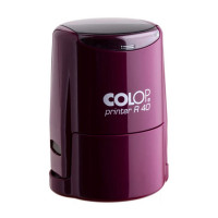 Colop Printer R40 Cover с подушкой КРАСНОГО цвета. Цвет корпуса: фиолетовый