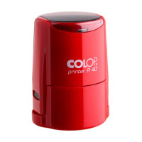 Colop Printer R40 Cover с подушкой ЗЕЛЕНОГО цвета. Цвет корпуса: красный