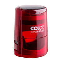 Colop Printer R40 Cover с подушкой ЧЕРНОГО цвета. Цвет корпуса: рубин