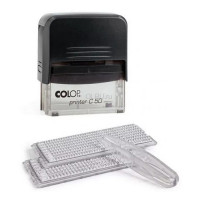 Colop Printer C50 SET-F Compact с рамкой. Цвет корпуса: черный