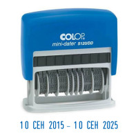 Cоlop Printer S 120 DD РУС. Две даты. Цвет корпуса: синий