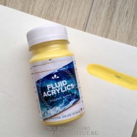 Краска Fluid Acrylics, 100 мл. Цвет солнце