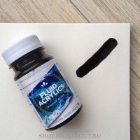 Краска Fluid Acrylics, 100 мл. Цвет черный