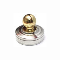 Радий - кнопка D30 МТ. Цвет корпуса: никель-золото