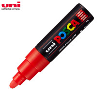Маркер UNI POSCA PC-7M. Цвет чернил: красный