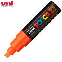 Маркер UNI POSCA PC-8K. Цвет чернил: флуоресцентно-оранжевый