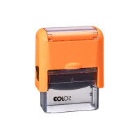 Colop Printer C10 Compact NEW с подушкой ЧЕРНОГО цвета. Цвет корпуса: оранжевый
