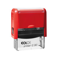 Colop Printer C30 Compact NEW с подушкой КРАСНОГО цвета. Цвет корпуса: красный