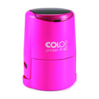 Colop Printer R40 Cover с подушкой ЗЕЛЕНОГО цвета. Цвет корпуса: розовый неон