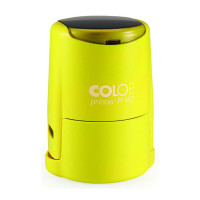 Colop Printer R40 Cover с подушкой ФИОЛЕТОВОГО цвета. Цвет корпуса: желтый неон
