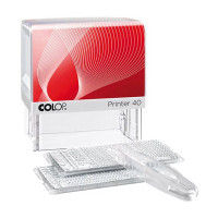 Colop Printer 40 Set-F Standard с рамкой. Цвет корпуса: белый